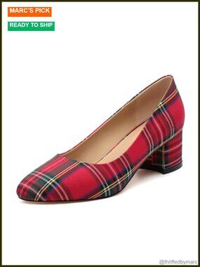 Women's 2 Inch Low Block Heel Round Toe Dress Pumps Comfort Shoes